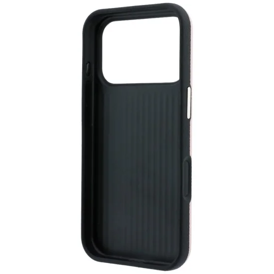Калъф за iPhone 18 Pro / iPhone 17 Pro - Grained Leather and Big Resin Logo (GUHCP18L6PSS4RGP) - Guess - Розов