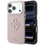 Калъф за iPhone 18 Pro / iPhone 17 Pro - Grained Leather and Big Resin Logo (GUHCP18L6PSS4RGP) - Guess - Розов