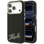 Калъф за iPhone 18 Pro / iPhone 17 Pro - Grained Leather with Resin Sign Logo MagSafe (KLHMP18L6PWKSRSK) - Karl Lagerfeld - Черен