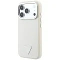 Калъф за iPhone 18 Pro / iPhone 17 Pro - Grained Triangle Logo MagSafe (GUHMP18LPGSMTLSE) - Guess - Бежов