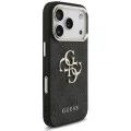 Калъф за iPhone 18 Pro / iPhone 17 Pro - Hardcase 4G Classic Logo with Strap (GUHCP18LP4GMGSCK) - Guess - Черен