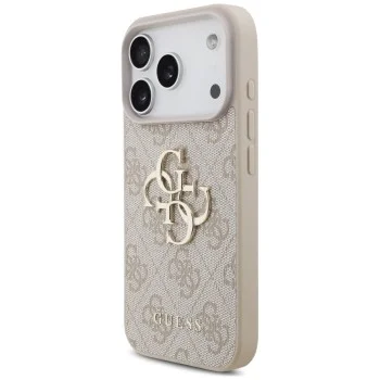 Калъф за iPhone 18 Pro / iPhone 17 Pro - Hardcase 4G Classic Logo with Strap (GUHCP18LP4GMGSP) - Guess - Розов