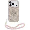 Калъф за iPhone 18 Pro / iPhone 17 Pro - Hardcase 4G Classic Logo with Strap (GUHCP18LP4GMGSP) - Guess - Розов