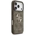 Калъф за iPhone 18 Pro / iPhone 17 Pro - Hardcase 4G Classic Logo with Strap (GUHCP18LP4GMGSW) - Guess - Кафяв