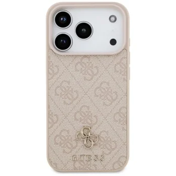 Калъф за iPhone 18 Pro / iPhone 17 Pro - Hardcase 4G Small & Classic MagSafe (GUHMP18LP4SM4MP) - Guess - Розов