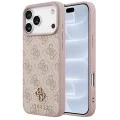 Калъф за iPhone 18 Pro / iPhone 17 Pro - Hardcase 4G Small & Classic MagSafe (GUHMP18LP4SM4MP) - Guess - Розов