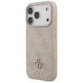 Калъф за iPhone 18 Pro / iPhone 17 Pro - Hardcase 4G Small & Classic MagSafe (GUHMP18LP4SM4MP) - Guess - Розов