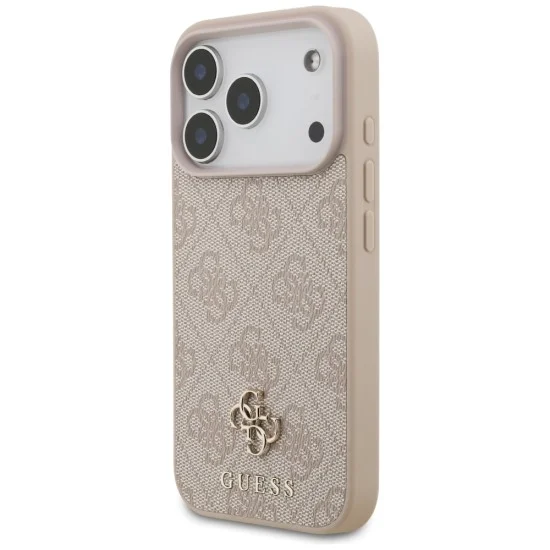 Калъф за iPhone 18 Pro / iPhone 17 Pro - Hardcase 4G Small & Classic MagSafe (GUHMP18LP4SM4MP) - Guess - Розов