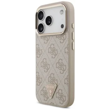 Калъф за iPhone 18 Pro / iPhone 17 Pro - Hardcase 4G Triangle Logo MagSafe (GUHMP18LP4GTDGMP) - Guess - Розов
