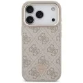 Калъф за iPhone 18 Pro / iPhone 17 Pro - Hardcase 4G Triangle Logo MagSafe (GUHMP18LP4GTDGMP) - Guess - Розов