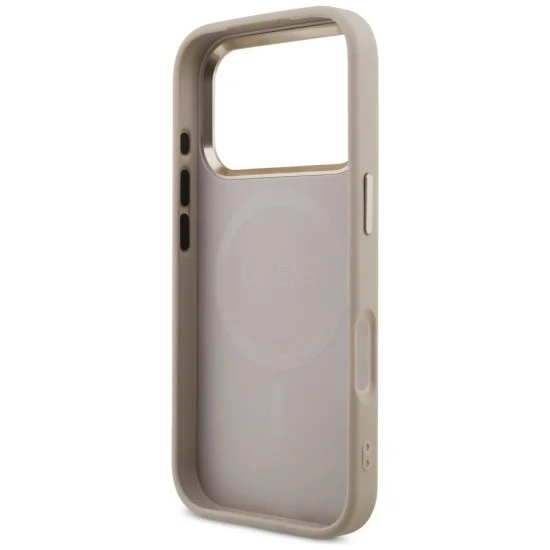Калъф за iPhone 18 Pro / iPhone 17 Pro - Hardcase 4G Triangle Logo MagSafe (GUHMP18LP4GTDGMP) - Guess - Розов