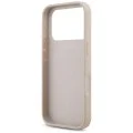 Калъф за iPhone 18 Pro / iPhone 17 Pro - Leather 4G Triangle Strass MagSafe (GUHMP18LP4TDPP) - Guess - Розов
