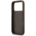 Калъф за iPhone 18 Pro / iPhone 17 Pro - Leather 4G Triangle Strass MagSafe (GUHMP18LP4TDPW) - Guess - Кафяв