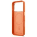 Калъф за iPhone 18 Pro / iPhone 17 Pro - Leather FW with KHead Logo MagSafe (KLHMP18L5PGFKHGO) - Karl Lagerfeld - Оранжев
