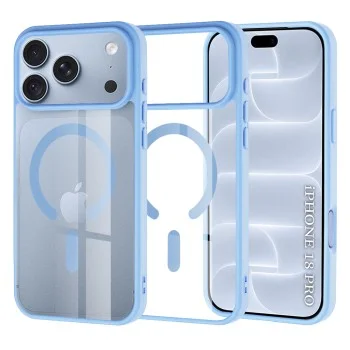 Калъф за iPhone 18 Pro / iPhone 17 Pro - MagSafe Pro - Techsuit - Светло син
