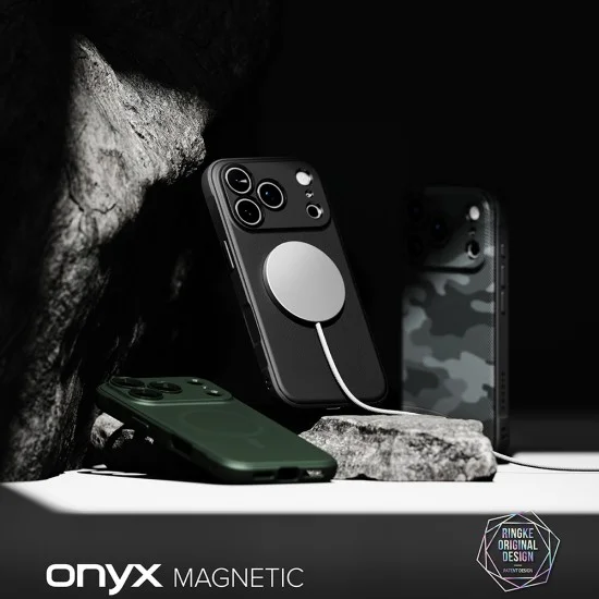 Калъф за iPhone 18 Pro / iPhone 17 Pro - Onyx MagSafe - Ringke - Камуфлажно черен