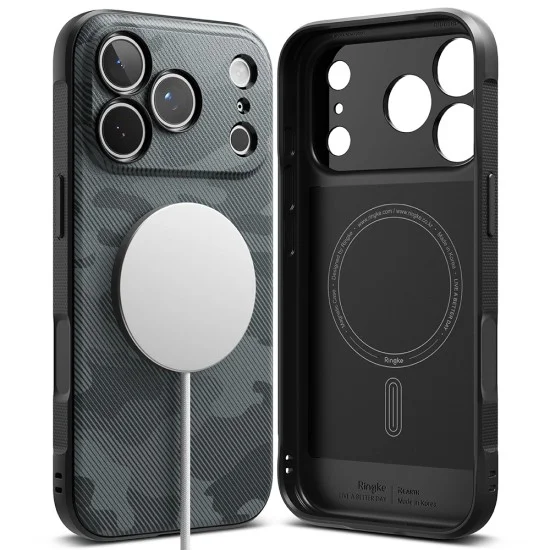 Калъф за iPhone 18 Pro / iPhone 17 Pro - Onyx MagSafe - Ringke - Камуфлажно черен