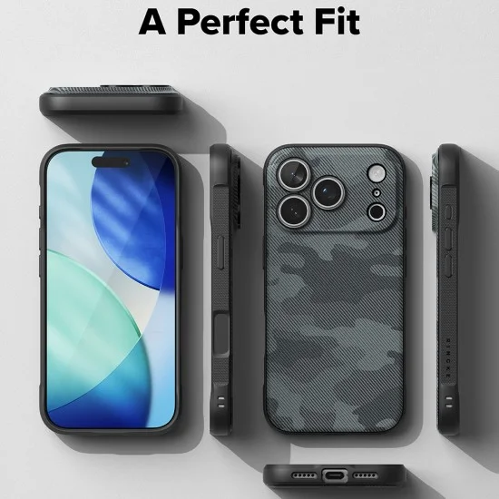 Калъф за iPhone 18 Pro / iPhone 17 Pro - Onyx MagSafe - Ringke - Камуфлажно черен
