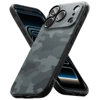 Калъф за iPhone 18 Pro / iPhone 17 Pro - Onyx - Ringke - Камуфлажно черен