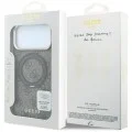 Калъф за iPhone 18 Pro / iPhone 17 Pro - Ring Stand 360 4G Leather Classic Logo MagSafe (GUHMP18L6PS4RSCLW) - Guess - Кафяв