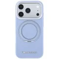 Калъф за iPhone 18 Pro / iPhone 17 Pro - Saffiano Ring Stand 360° Classic Logo (KLHMP18L6PSARSKMB) - Karl Lagerfeld - Светло син