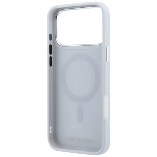 Калъф за iPhone 18 Pro / iPhone 17 Pro - Saffiano Ring Stand 360° K. Head Pin (KLHMP18LPSRSKLHG) - Karl Lagerfeld - Сив