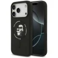 Калъф за iPhone 18 Pro / iPhone 17 Pro - Silicone KC Body Ring MagSafe (KLHMP18LSCMKCRHK) - Karl Lagerfeld - Черен