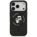 Калъф за iPhone 18 Pro / iPhone 17 Pro - Silicone KC Body Ring MagSafe (KLHMP18LSCMKCRHK) - Karl Lagerfeld - Черен