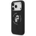 Калъф за iPhone 18 Pro / iPhone 17 Pro - Silicone KC Body Ring MagSafe (KLHMP18LSCMKCRHK) - Karl Lagerfeld - Черен