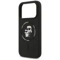 Калъф за iPhone 18 Pro / iPhone 17 Pro - Silicone KC Body Ring MagSafe (KLHMP18LSCMKCRHK) - Karl Lagerfeld - Черен