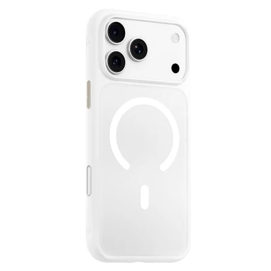 Калъф за iPhone 18 Pro / iPhone 17 Pro - Skin Friendly Frosted Anti-Drop MagSafe - Blueo - Бял