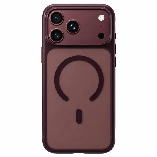 Калъф за iPhone 18 Pro / iPhone 17 Pro - Skin Friendly Frosted Anti-Drop MagSafe - Blueo - Черешов