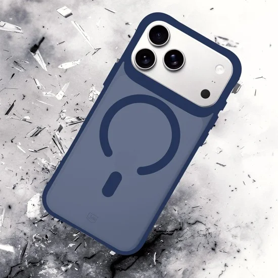 Калъф за iPhone 18 Pro / iPhone 17 Pro - Smoke MagCase - 3mk - Син