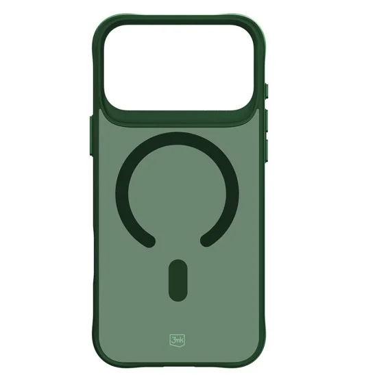 Калъф за iPhone 18 Pro / iPhone 17 Pro - Smoke MagCase - 3mk - Зелен