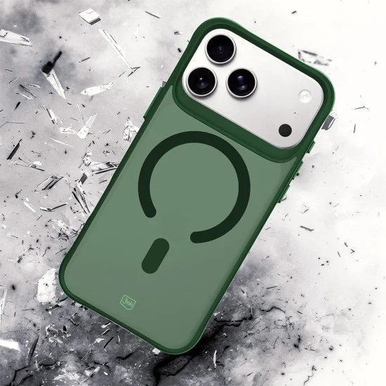Калъф за iPhone 18 Pro / iPhone 17 Pro - Smoke MagCase - 3mk - Зелен