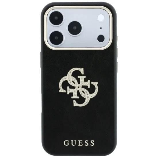 Калъф за iPhone 18 Pro / iPhone 17 Pro - Smooth Big Strass Logo (GUHCP18L6PWGSPDK) - Guess - Черен