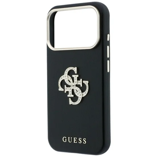Калъф за iPhone 18 Pro / iPhone 17 Pro - Smooth Big Strass Logo (GUHCP18L6PWGSPDK) - Guess - Черен