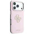 Калъф за iPhone 18 Pro / iPhone 17 Pro - Smooth Big Strass Logo (GUHCP18L6PWGSPDP) - Guess - Розов