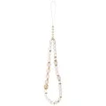 Калъф за iPhone 18 Pro / iPhone 17 Pro - IML Flowers with Pearl Strap MagSafe - Guess - Розов