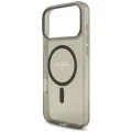 Калъф за iPhone 18 Pro / iPhone 17 Pro - IML Glitter with Pearl Strap MagSafe - Guess - Черен