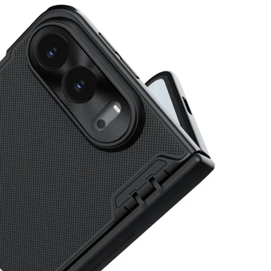 Калъф за iPhone Duo - Super Frosted Shield Fold Magnetic - Nillkin - Черен