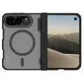 Калъф за iPhone Duo - Super Frosted Shield Fold Magnetic - Nillkin - Прозрачно черен