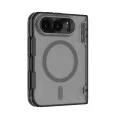 Калъф за iPhone Duo - Super Frosted Shield Fold Magnetic - Nillkin - Прозрачно черен