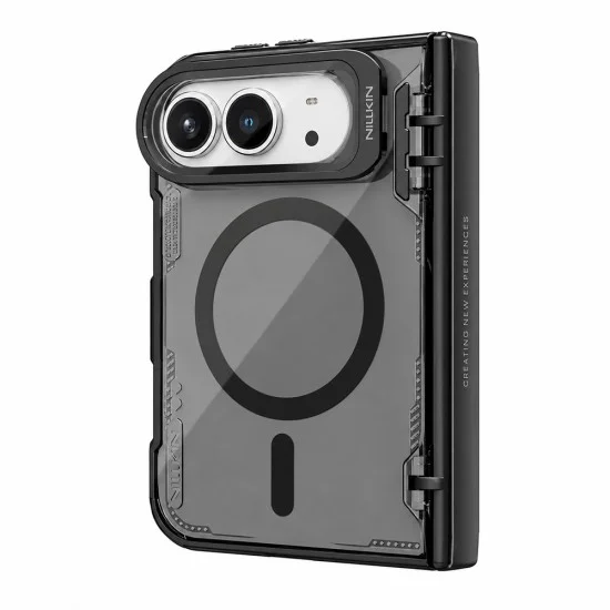 Калъф за iPhone Duo - Iceblade Prop Magnetic (с прозрачно черен протектор за камера) - Nillkin - Черен