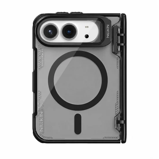Калъф за iPhone Duo - Iceblade Prop Magnetic (с прозрачно черен протектор за камера) - Nillkin - Черен