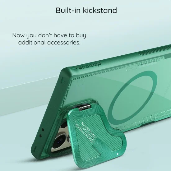 Калъф за iPhone Duo - Iceblade Prop Magnetic (с прозрачно черен протектор за камера) - Nillkin - Черен