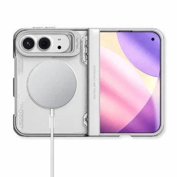 Калъф за iPhone Duo - Iceblade Prop Magnetic (с прозрачно черен протектор за камера) - Nillkin - Сив