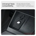 Калъф за ключ/AirTag Spigen (2 бр.) Holder Air Fit (ACP08793) - за Tesla Key Card / AirTag, универсален, тънък дизайн, с карабинер - Черен