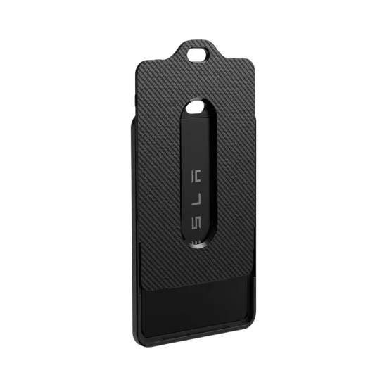 Калъф за ключ Spigen (2 бр.) Holder Case Air Fit (ACP07175) - за Tesla Key Card, 2x карабинер, 4x защитно фолио, отвор за лого - Черен