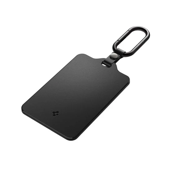 Калъф за ключ Spigen Card Holder (ACP11310) - за Tesla Key, универсален, тънък дизайн, с карабинер, 2x защитно фолио - Черен